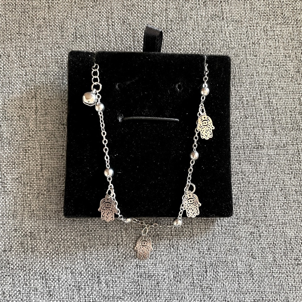 Moroccan Silver | Hamsa Bracelet |